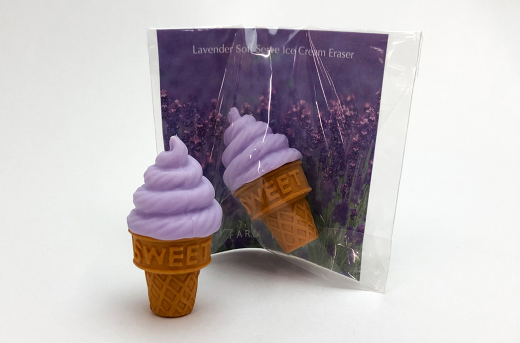 新品未使用　ワム　マッコイ　クリーム　即日発送可 ラベンダーソフトクリーム消しゴム｜おもしろ消しゴム®のイワコー